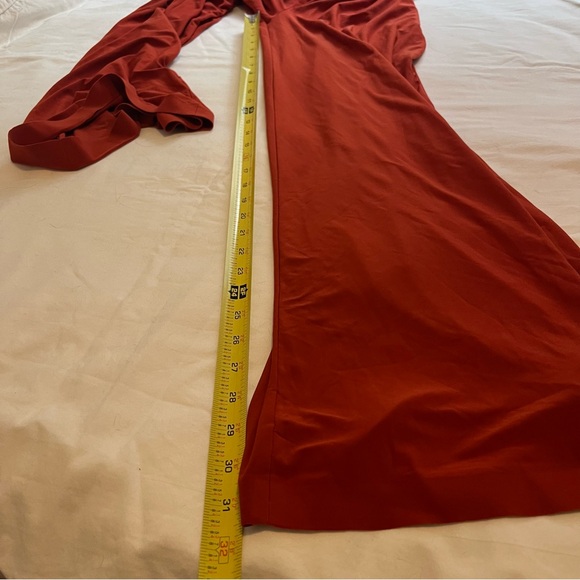 Norma Kamali Low Back Slip Jumpsuit Cinnamon Orange Size Small - Picture 6 of 8